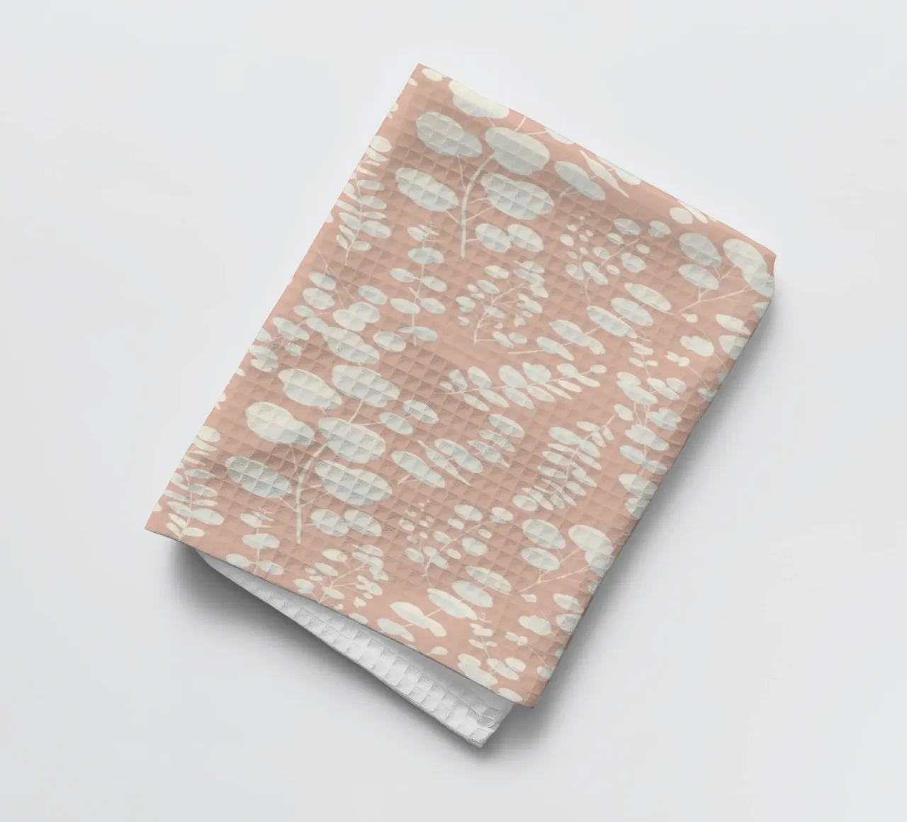 Pattern Foglie di Eucalipto Blush canovaccio da cucina da SilverPegasus