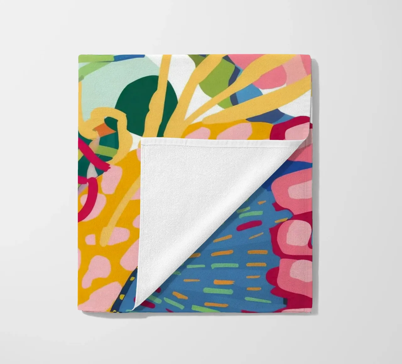 Pink Desert Dreamscape beach towel by Zep Layers