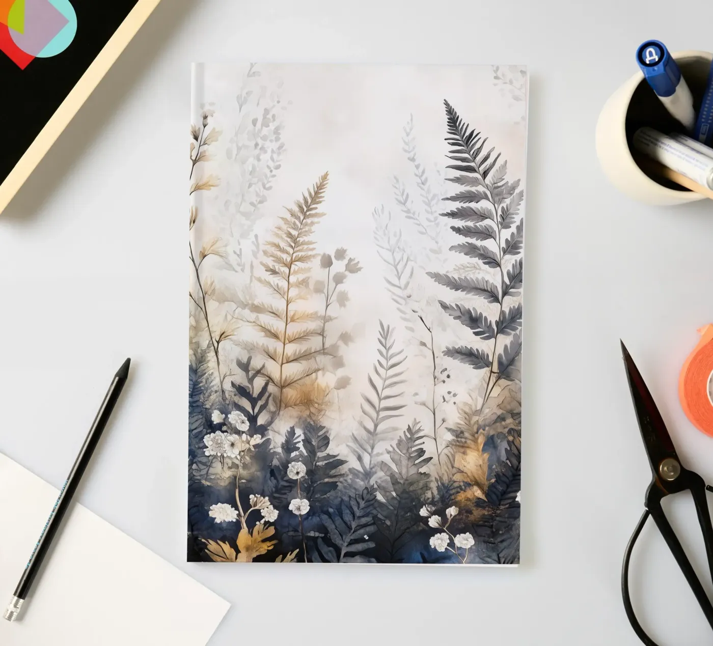 Ferns notebook by Justyna Jaszke JBJart