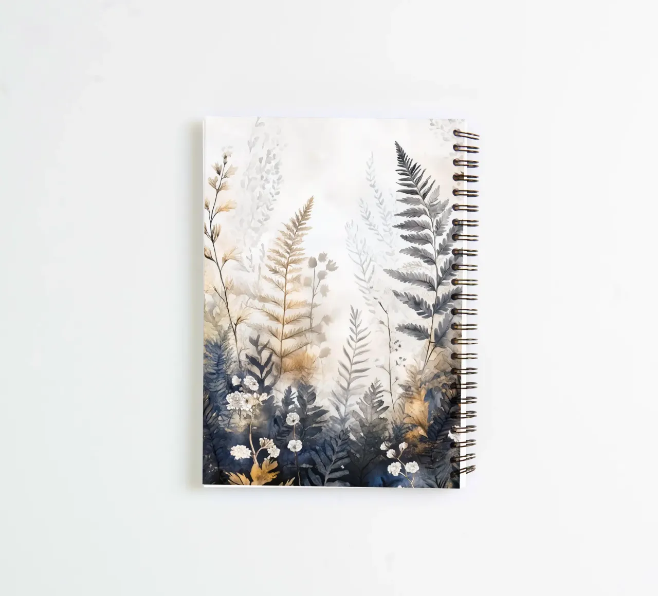 Ferns spiral notebook by Justyna Jaszke JBJart
