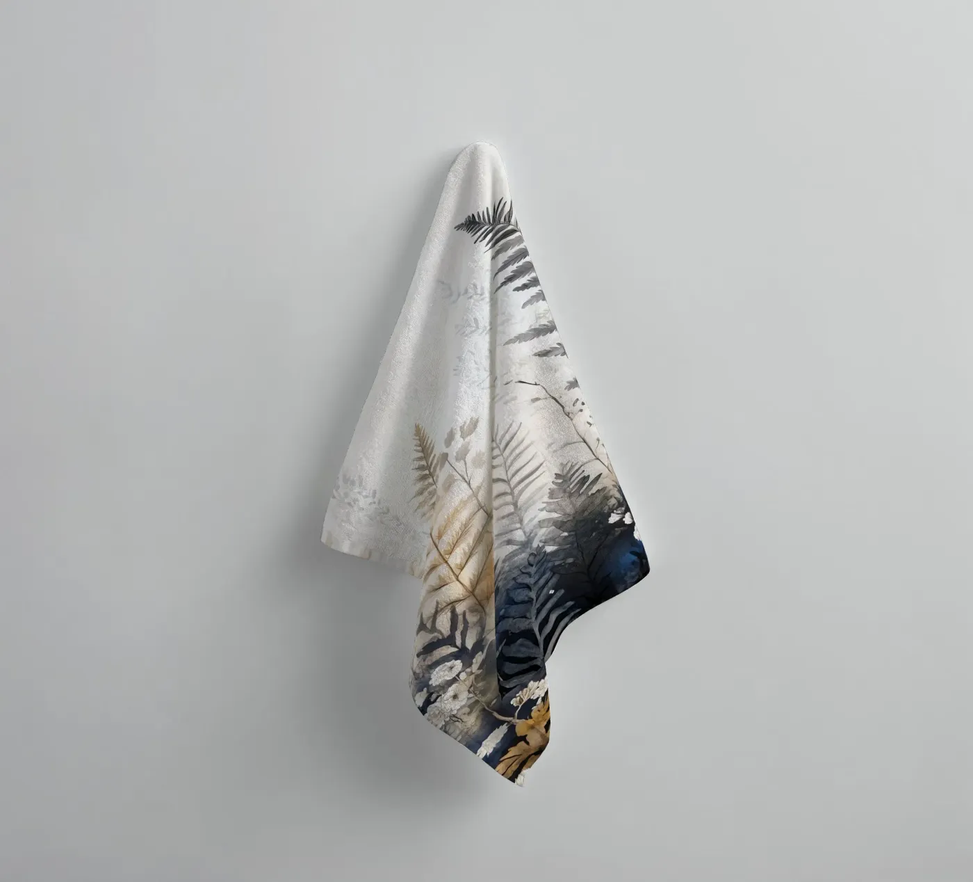 Ferns towel by Justyna Jaszke JBJart