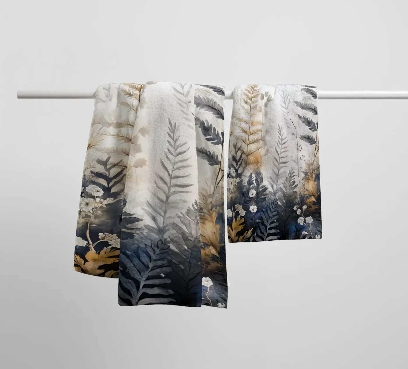 Ferns towel by Justyna Jaszke JBJart