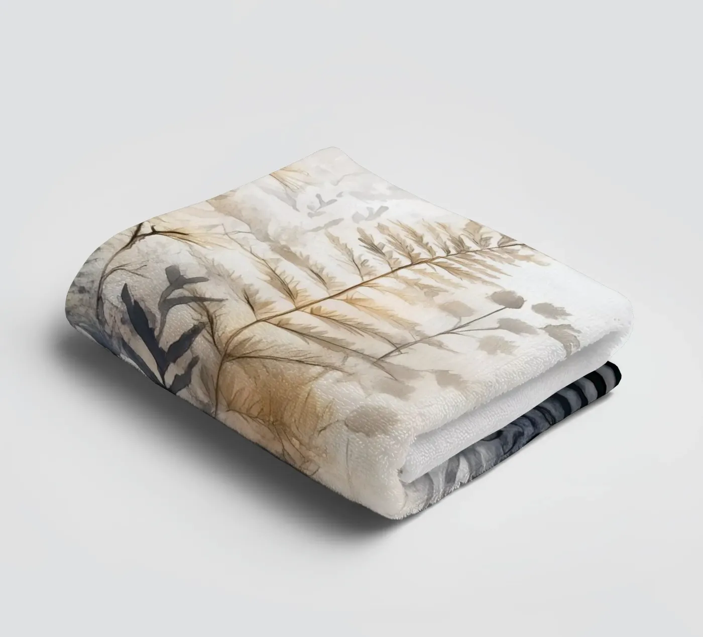 Ferns towel by Justyna Jaszke JBJart