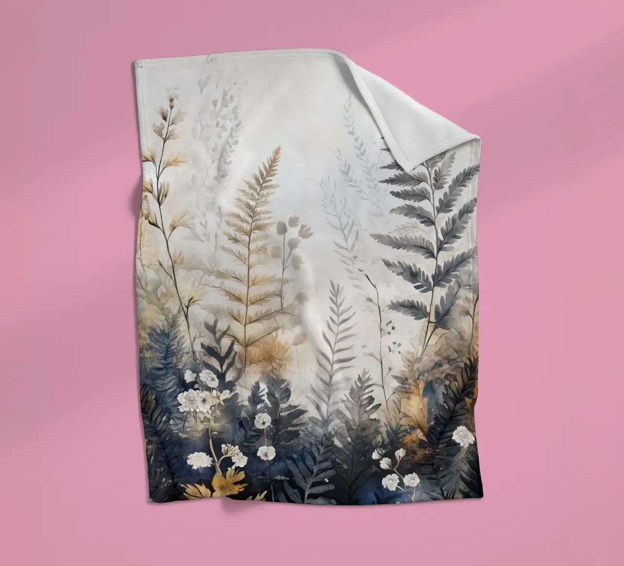 Ferns Fleecedecke von Justyna Jaszke JBJart