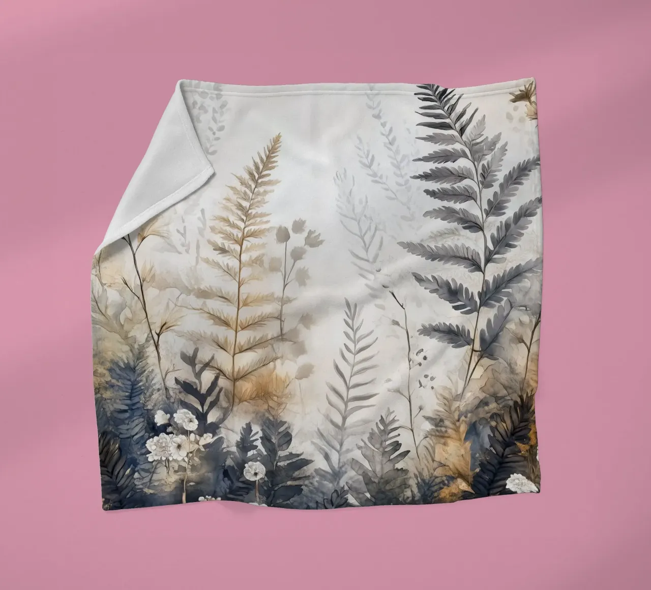 Ferns Fleecedecke von Justyna Jaszke JBJart