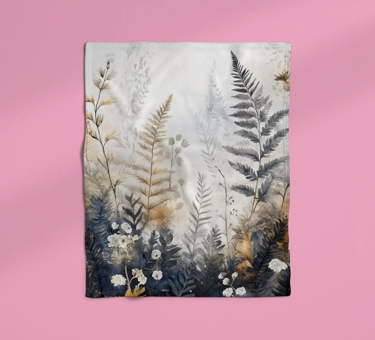 Ferns Fleecedecke von Justyna Jaszke JBJart