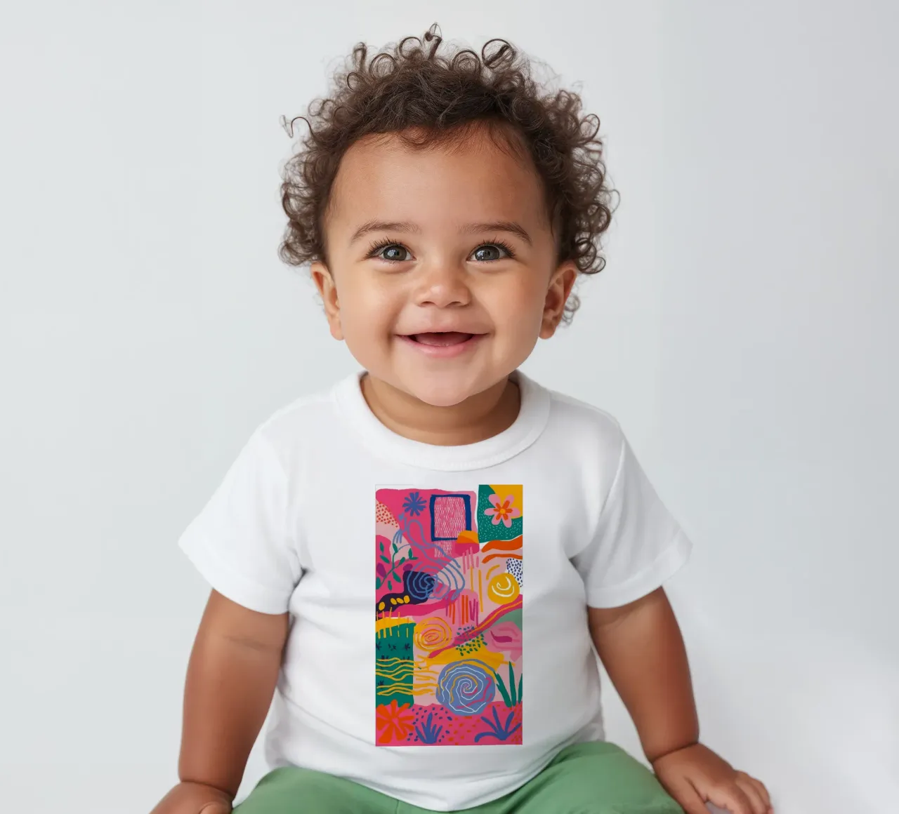 Symphonie abstraite tourbillonnante t-shirt pour bébé de Zep Layers