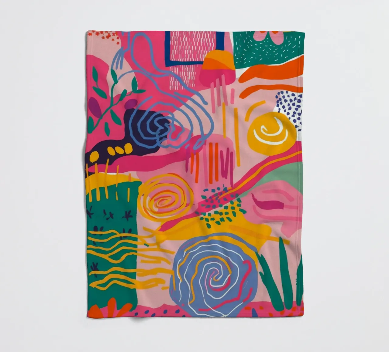 Abstract Swirl Symphony fleece blanket by Zep Layers
