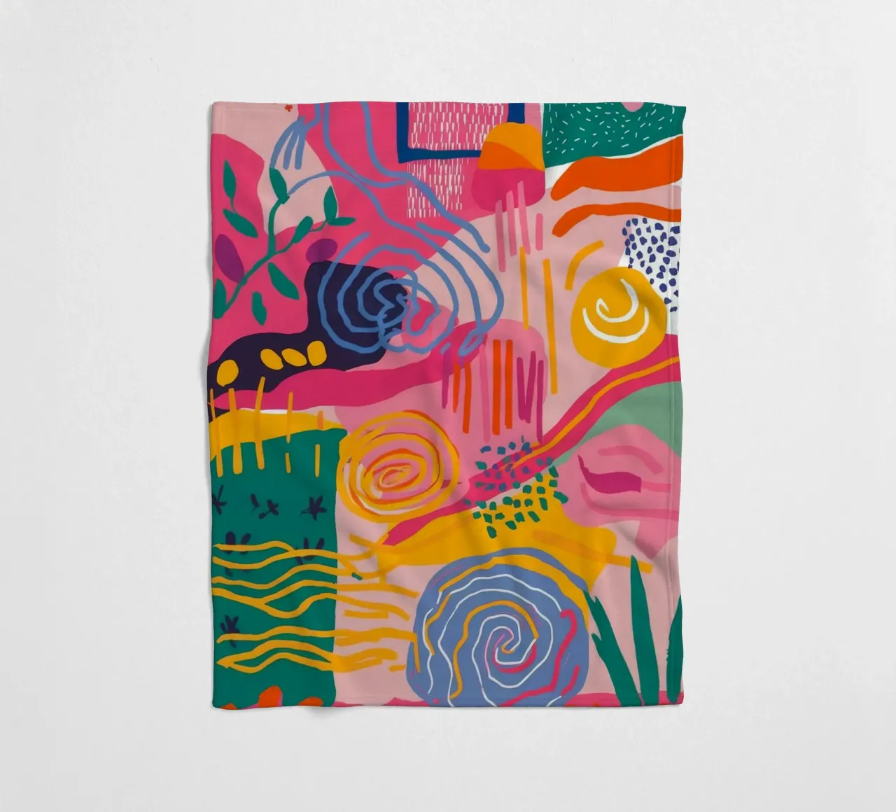 Abstract Swirl Symphony fleece blanket by Zep Layers