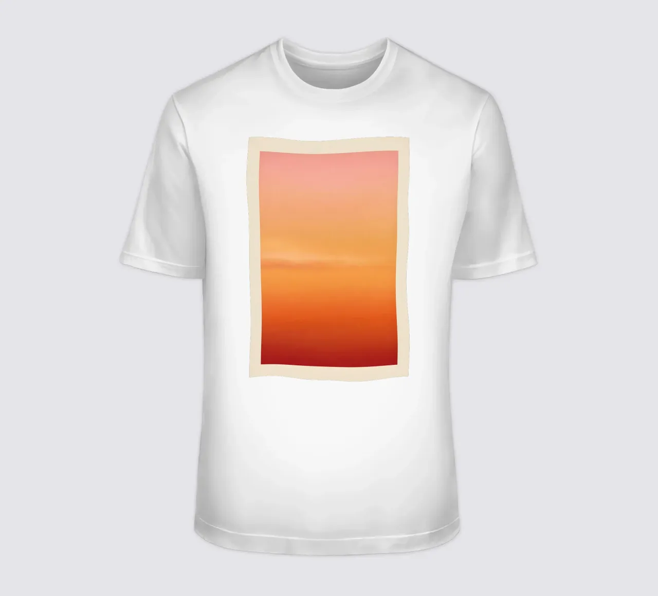 Peach Fade t-shirt by SMPLE