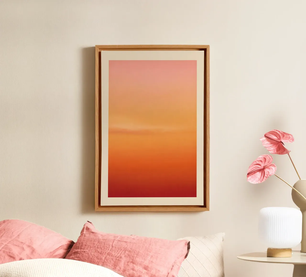 Peach Fade canvas by SMPLE