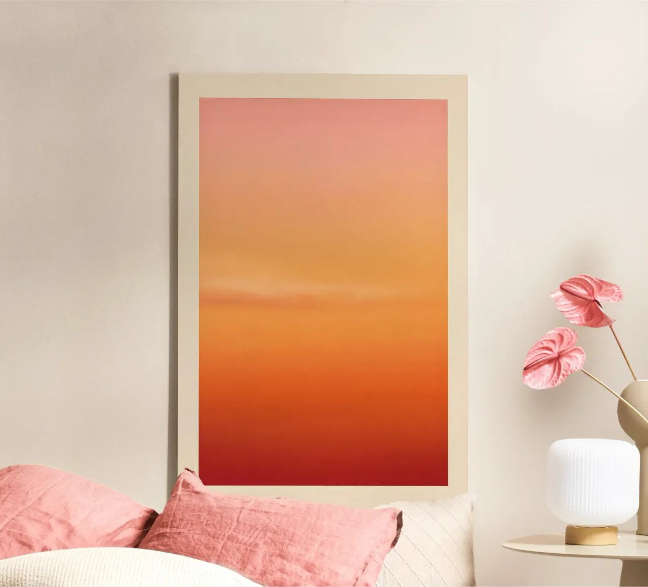 Peach Fade canvas by SMPLE