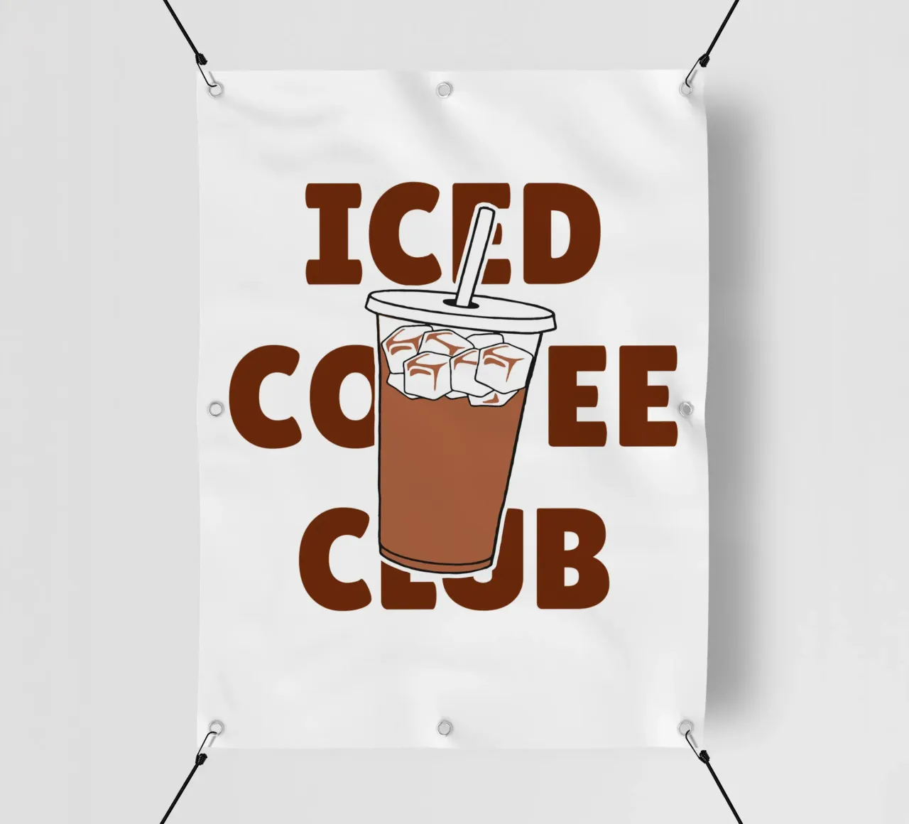 Club del caffè freddo telo in pvc da The Quote Collective