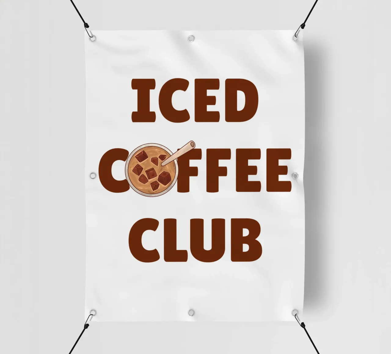 Club del caffè freddo telo in pvc da The Quote Collective