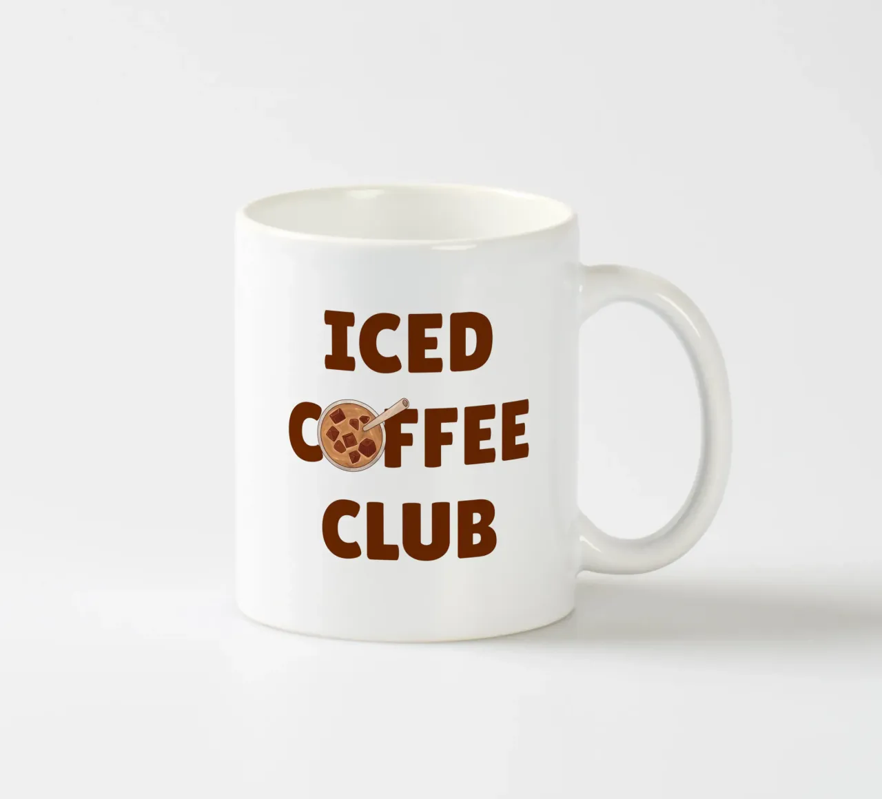 Club del caffè freddo tazza in ceramica da The Quote Collective