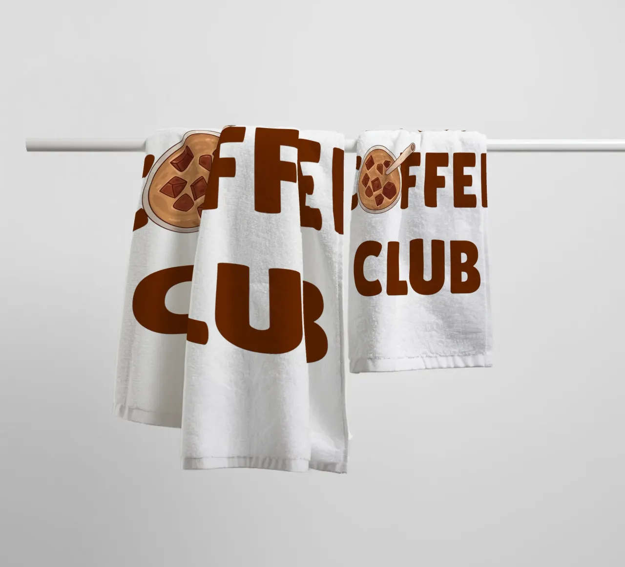 Ice coffee club towel by The Quote Collective