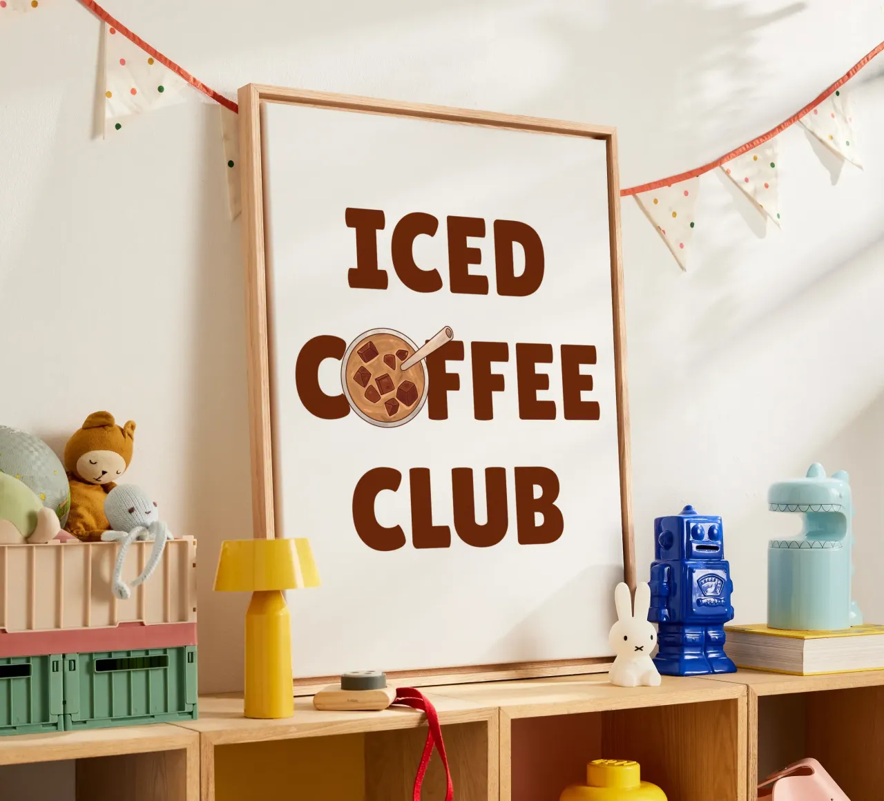 Club del caffè freddo tela da The Quote Collective