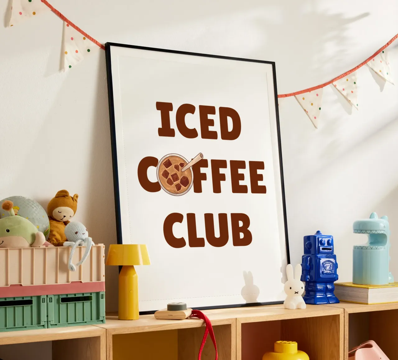Ice coffee club poster by The Quote Collective