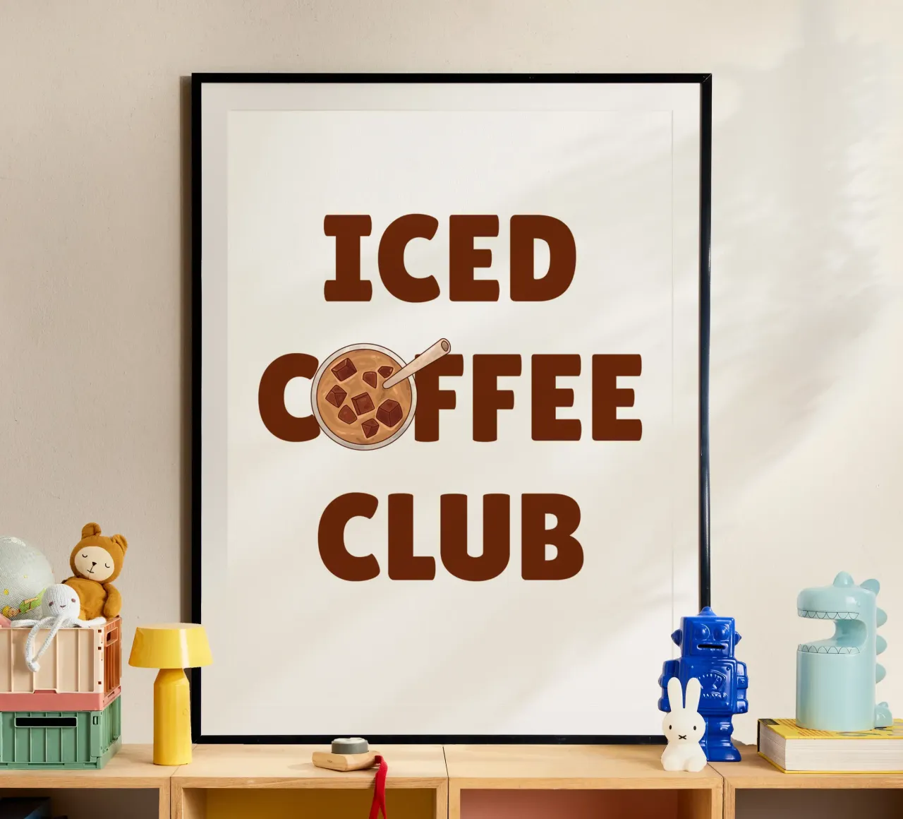 Ice coffee club poster by The Quote Collective