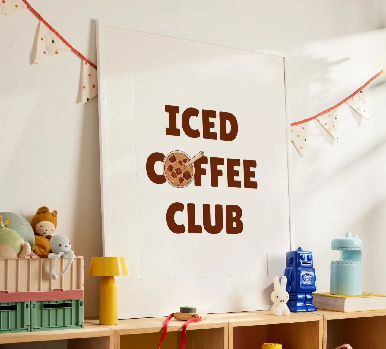 Ice coffee club poster by The Quote Collective