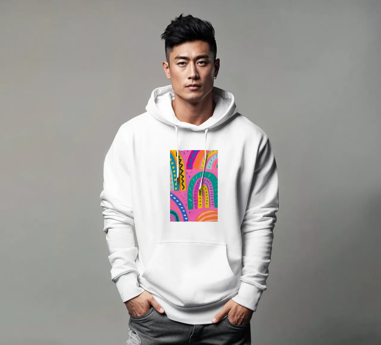 Arcobaleno Reverie felpa con cappuccio da Zep Layers