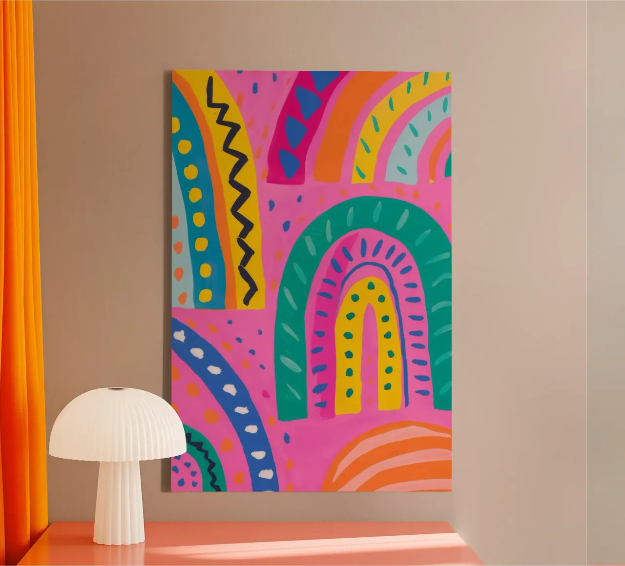 Arcobaleno Reverie tela con Cornice a cassetta da Zep Layers