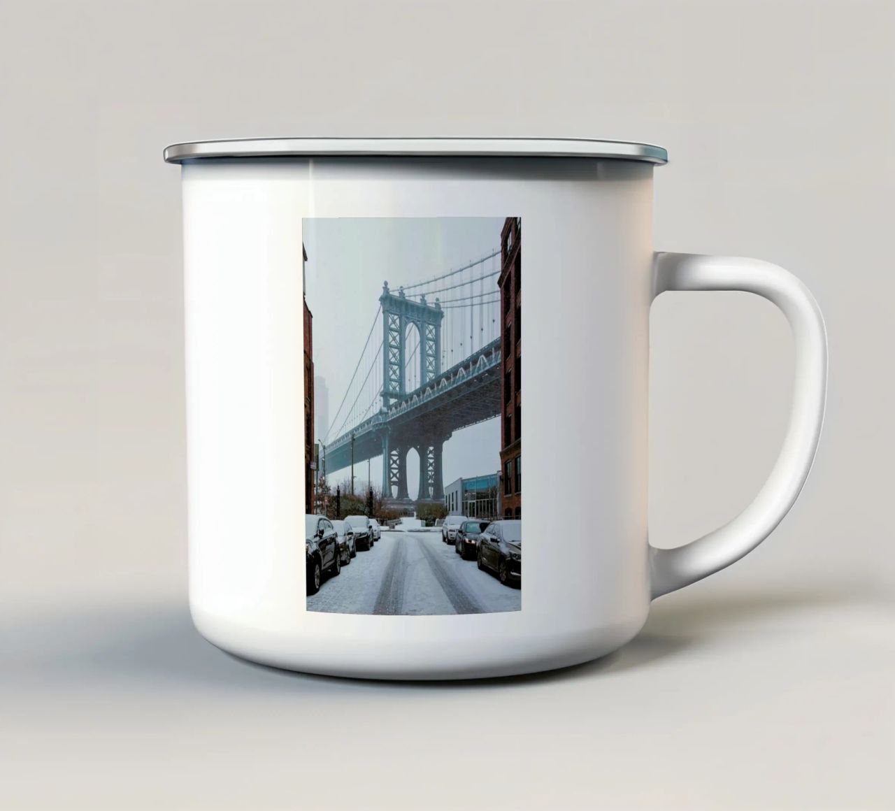 Winter Bridge tazza in smalto da METROPOLIS