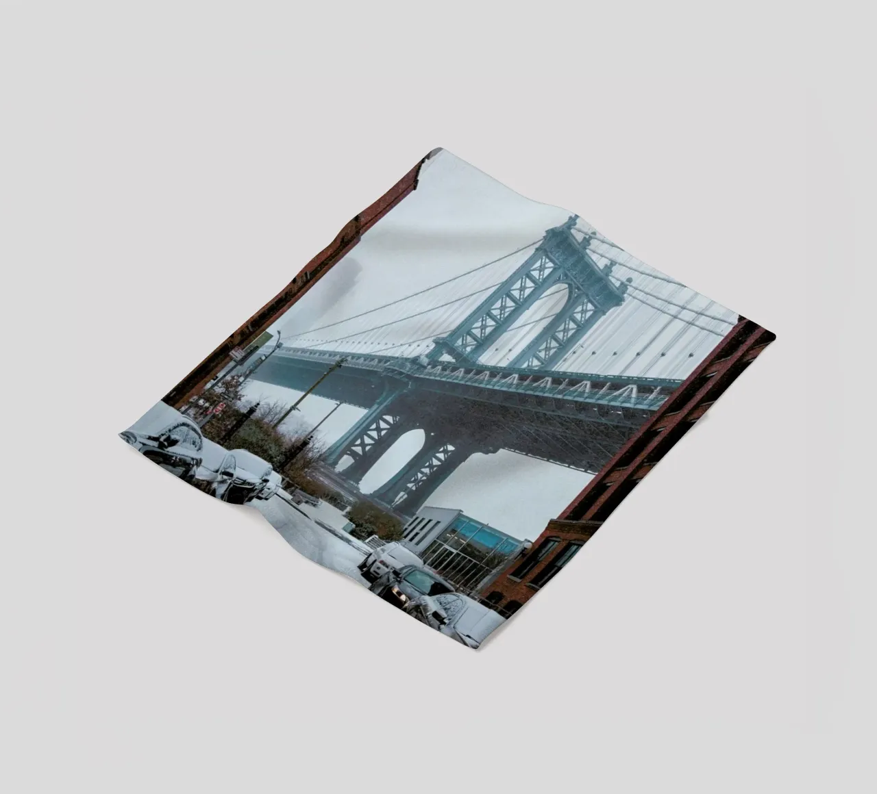 Winter Bridge Fleecedecke von METROPOLIS