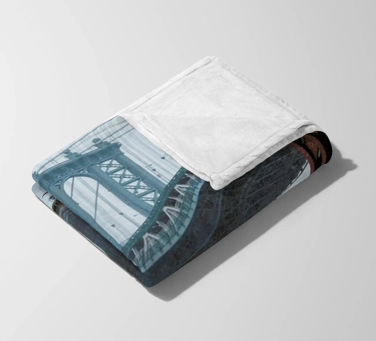 Winter Bridge Fleecedecke von METROPOLIS