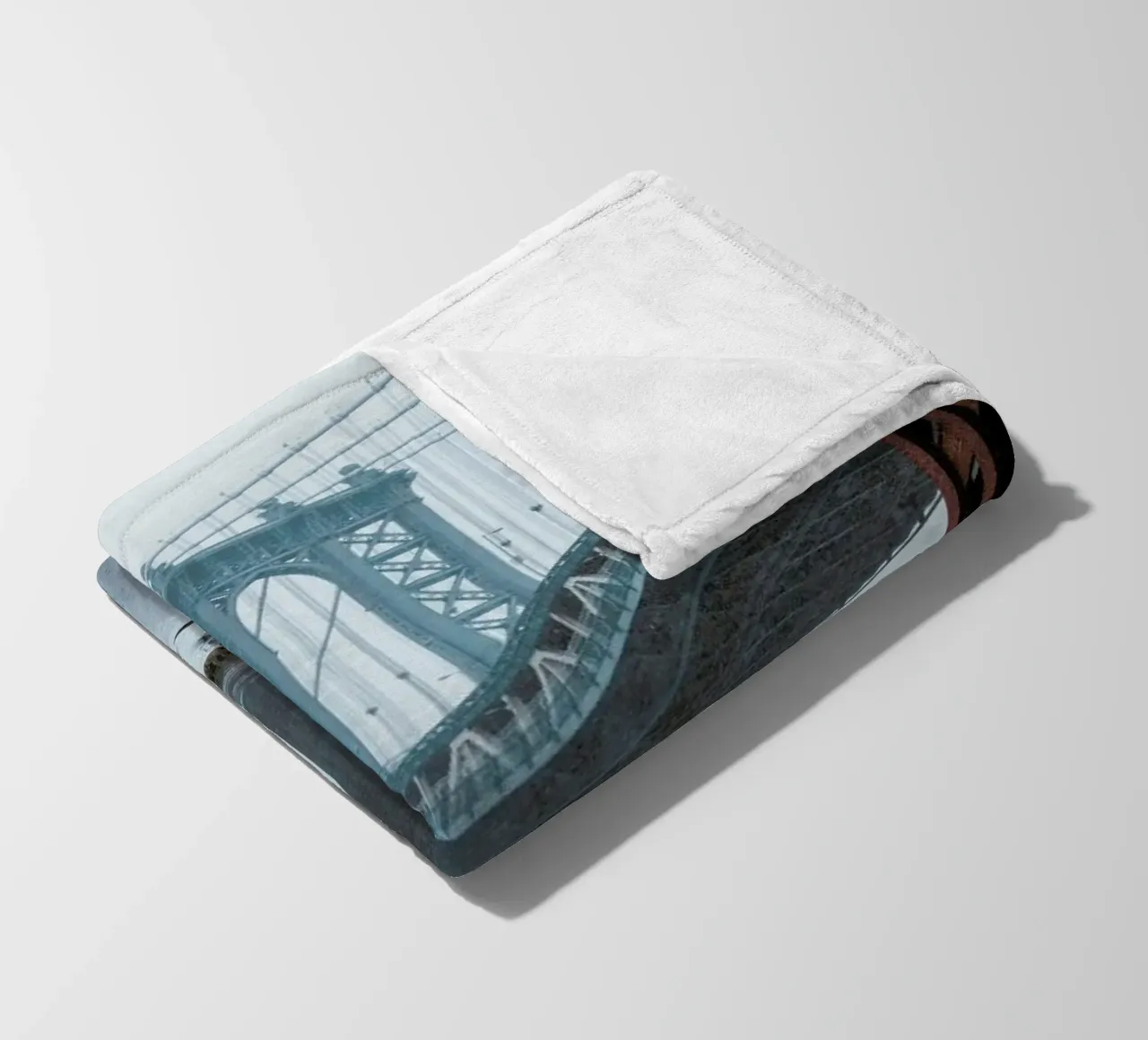 Winter Bridge Fleecedecke von METROPOLIS