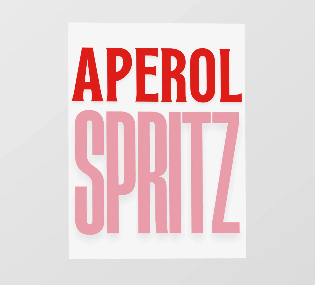 Aperol Spritz telo in pvc da The Quote Collective