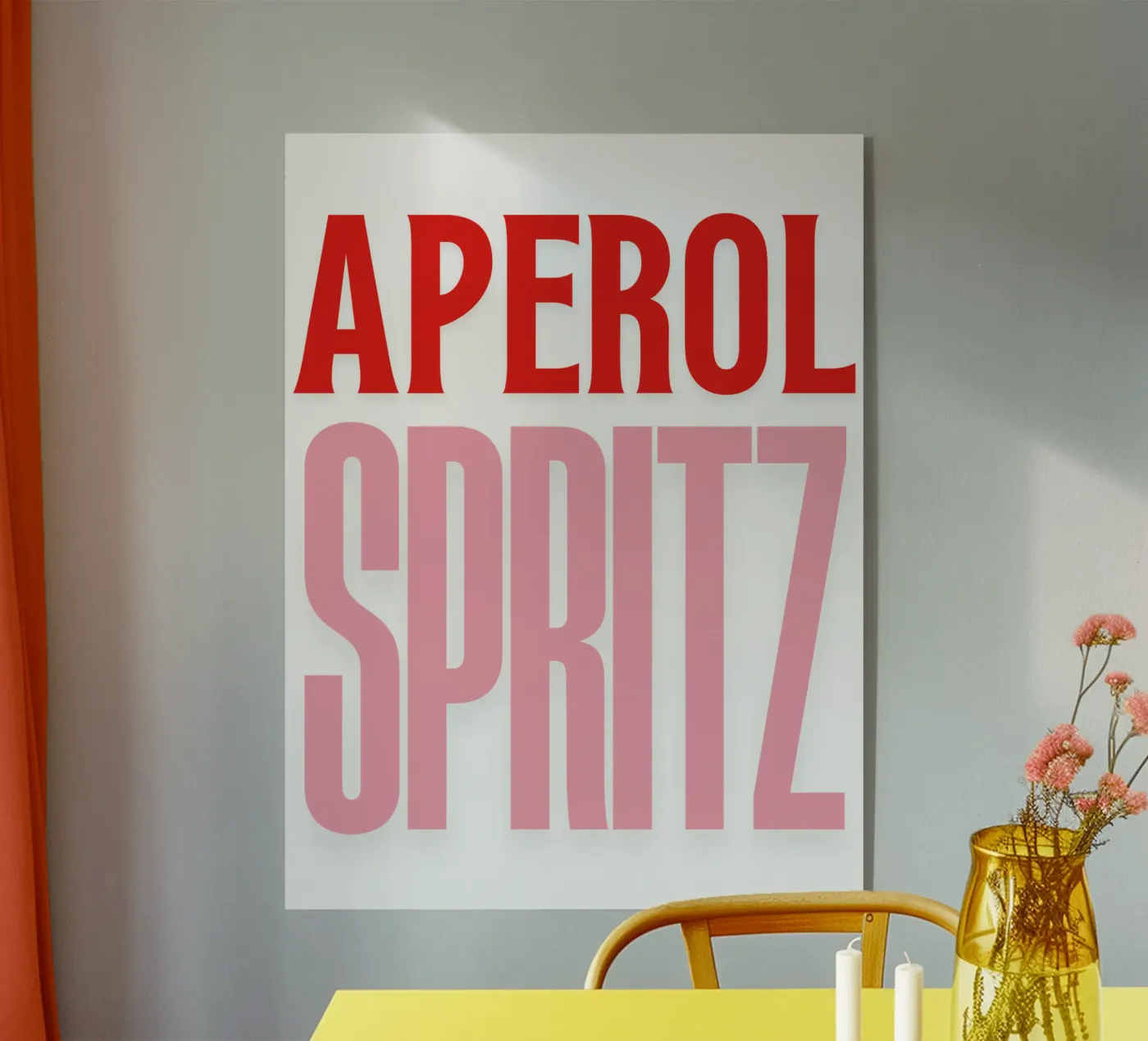 Aperol Spritz plexiglass da The Quote Collective