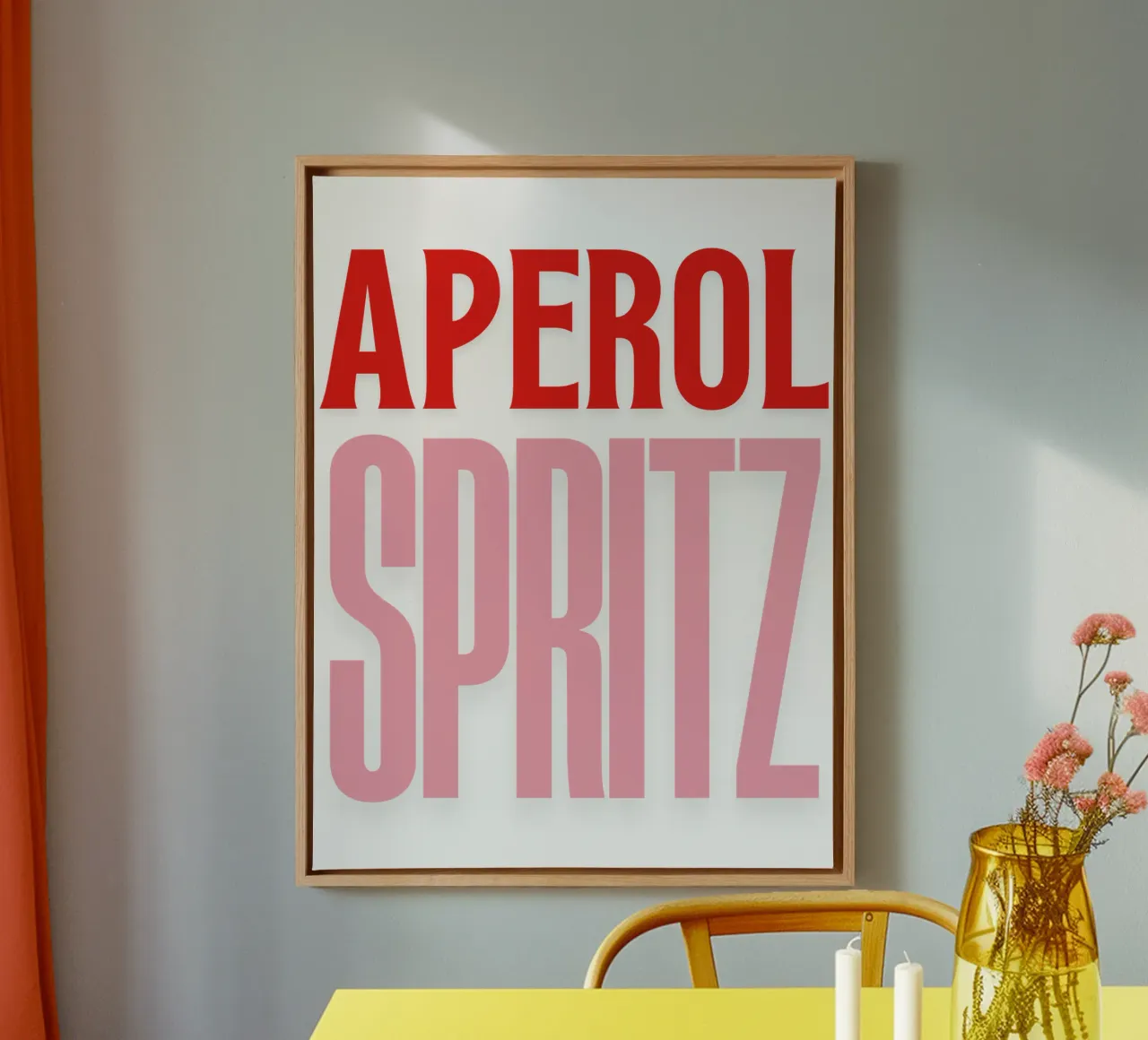 Aperol Spritz canvas met Baklijst van The Quote Collective