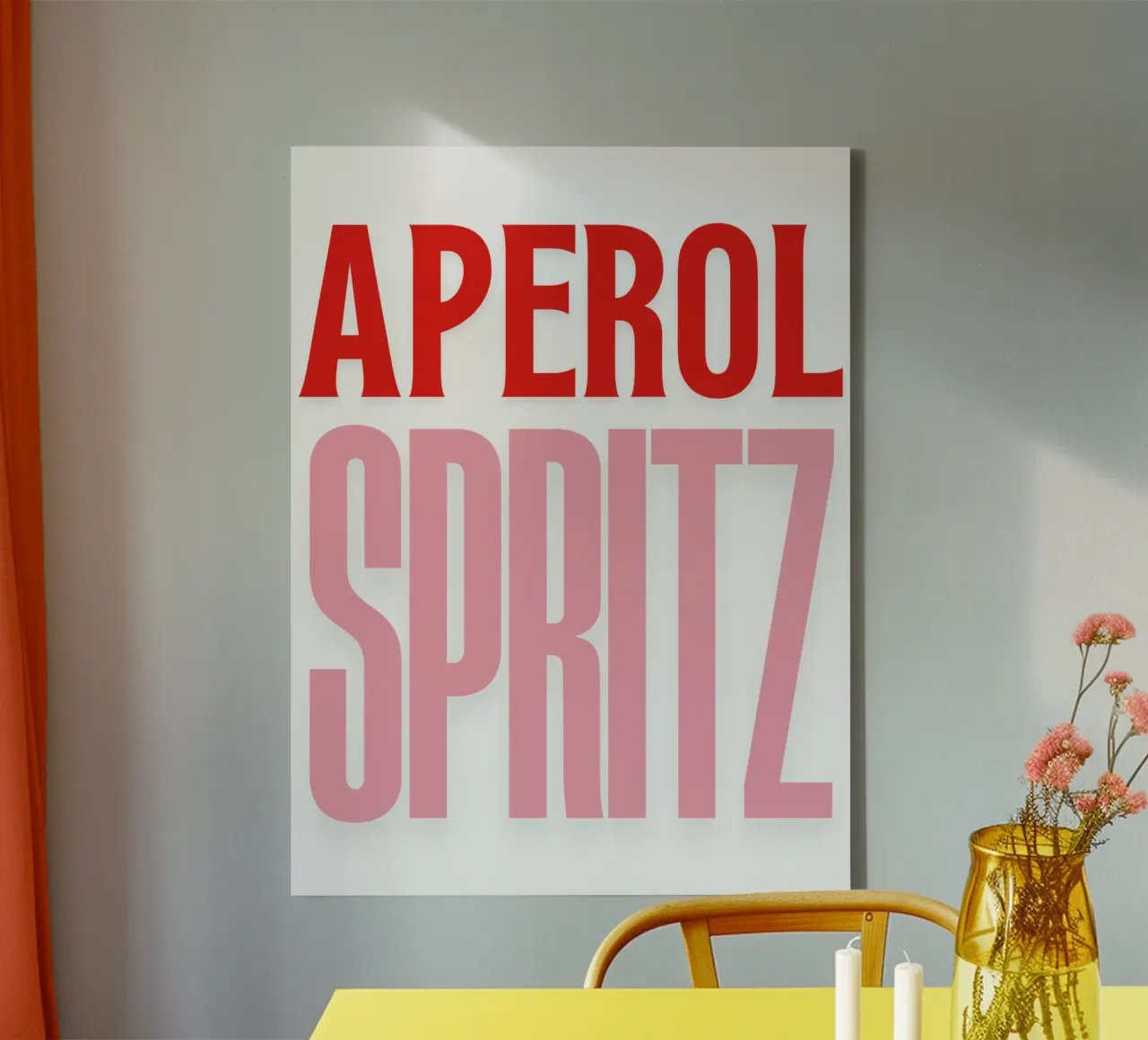 Aperol Spritz canvas met Baklijst van The Quote Collective