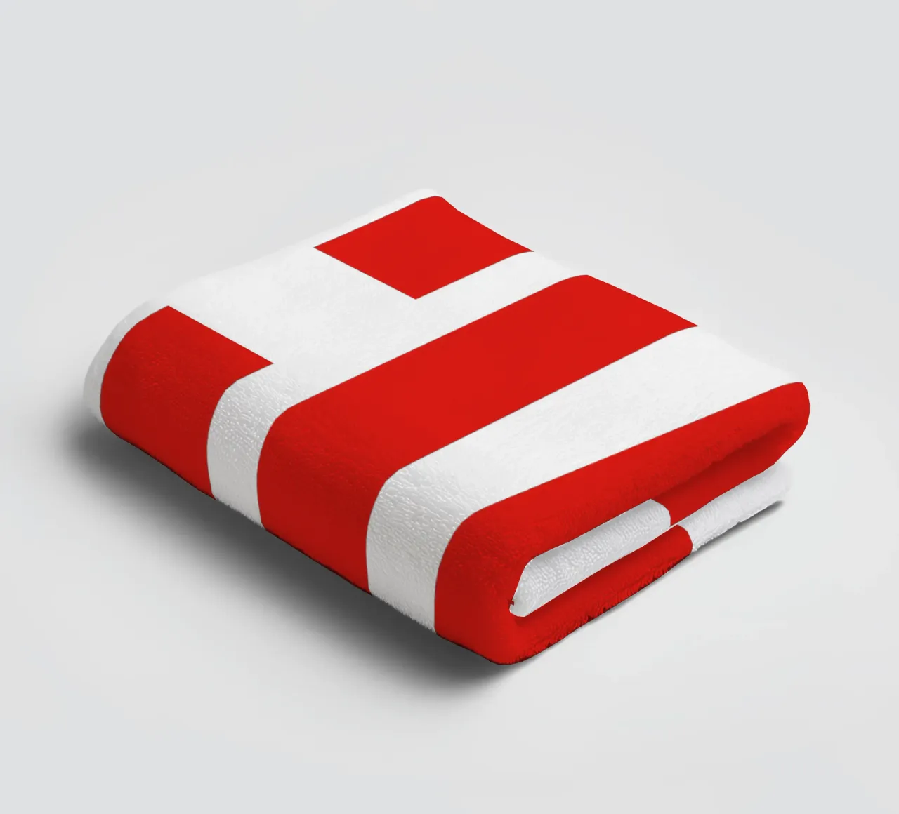 Minimalist “CIAO” Typography in Bold Red Letters towel by The Quote Collective