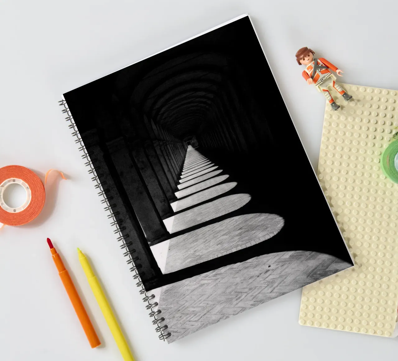 Bologna - L'ombra perfetta diario ad anelli da Black & White