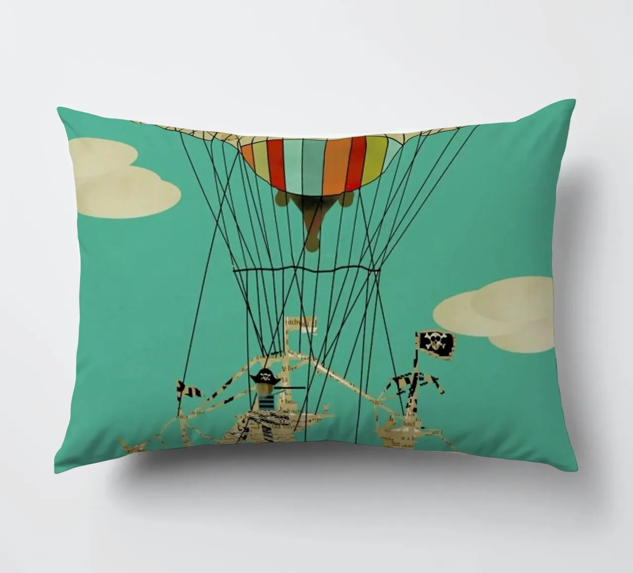 sky pirates cuscino da Brian Buckley