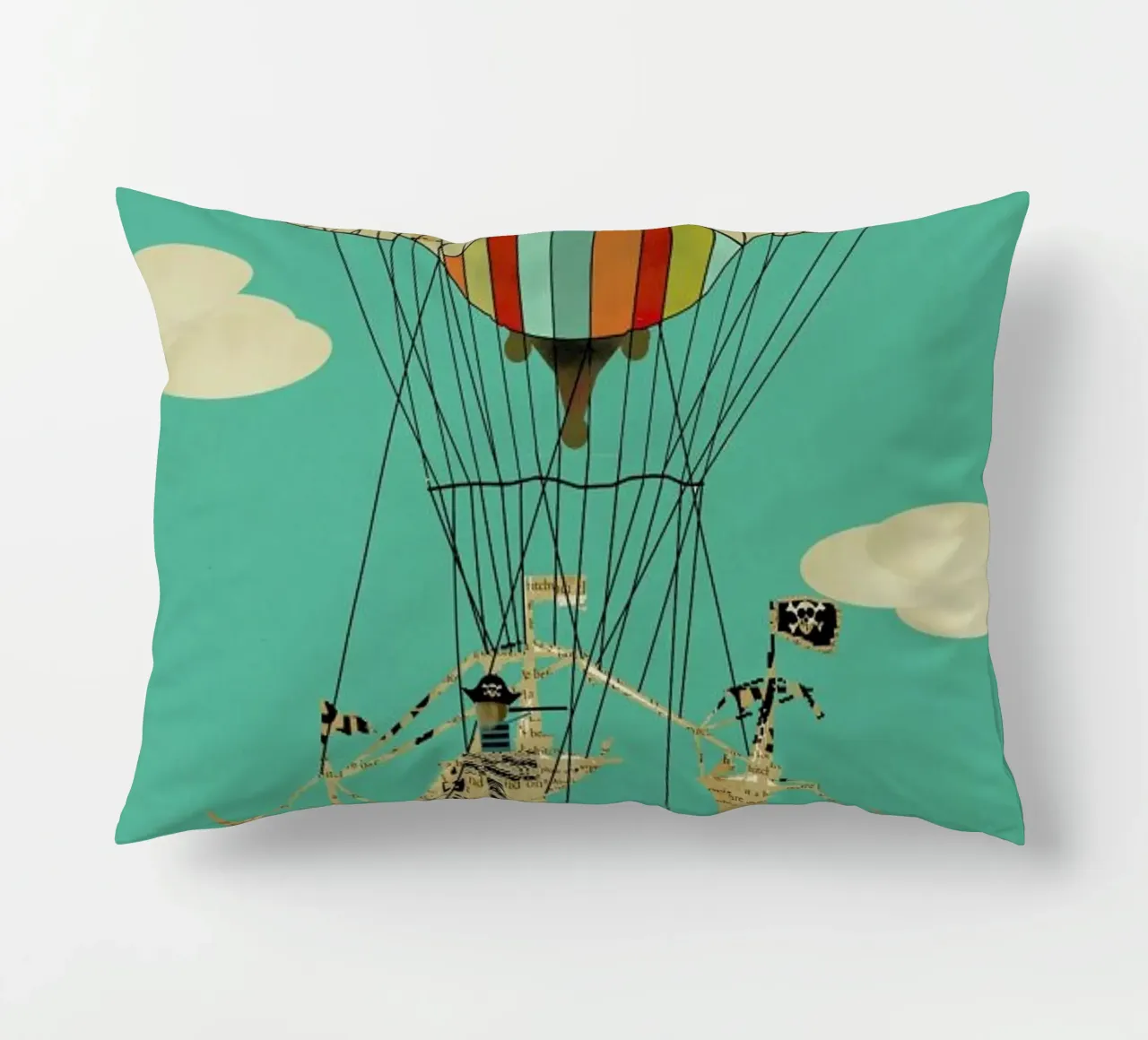 sky pirates cuscino da Brian Buckley