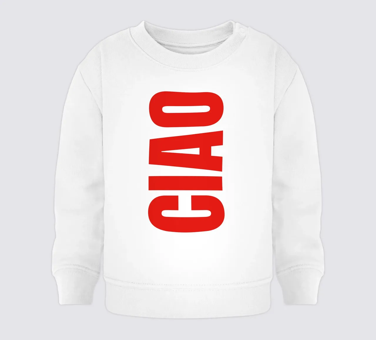 CIAO IN FETTDRUCK Baby Sweatshirt von The Quote Collective