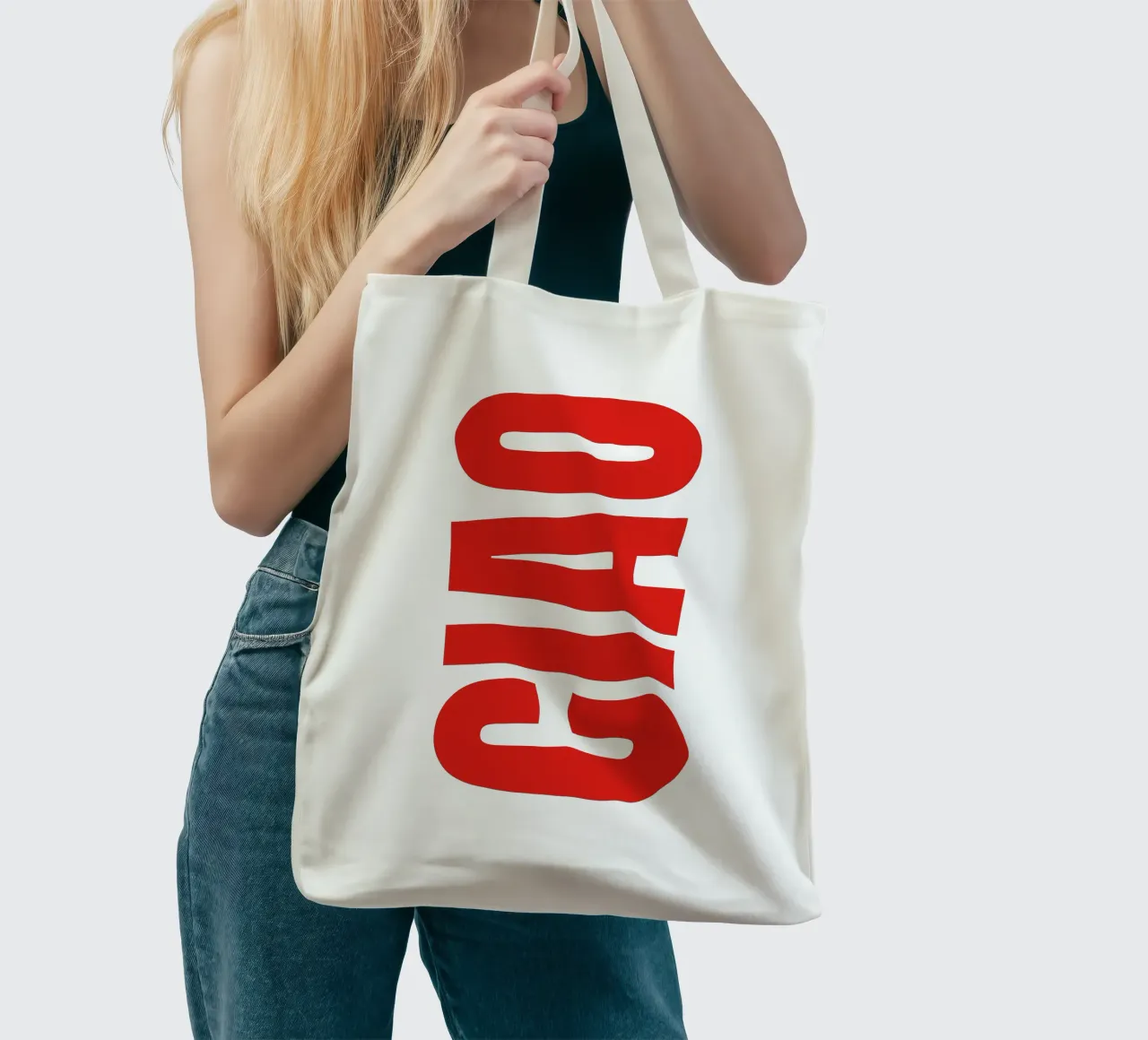 CIAO IN GRASSETTO borsa in juta da The Quote Collective