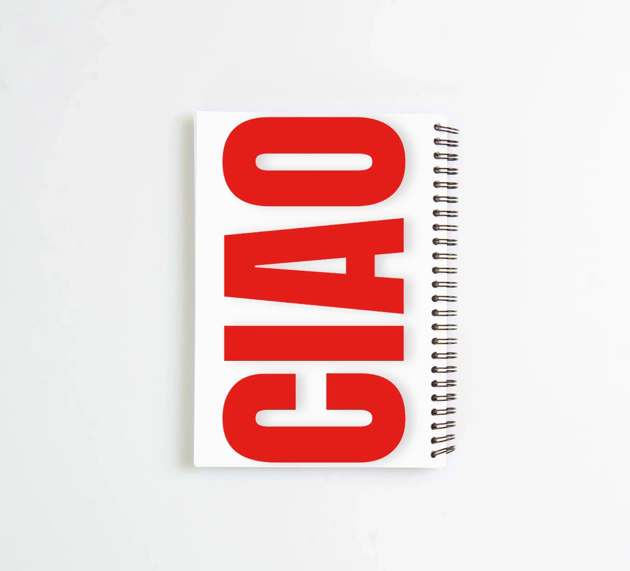 CIAO IN BOLD spiral notebook by The Quote Collective