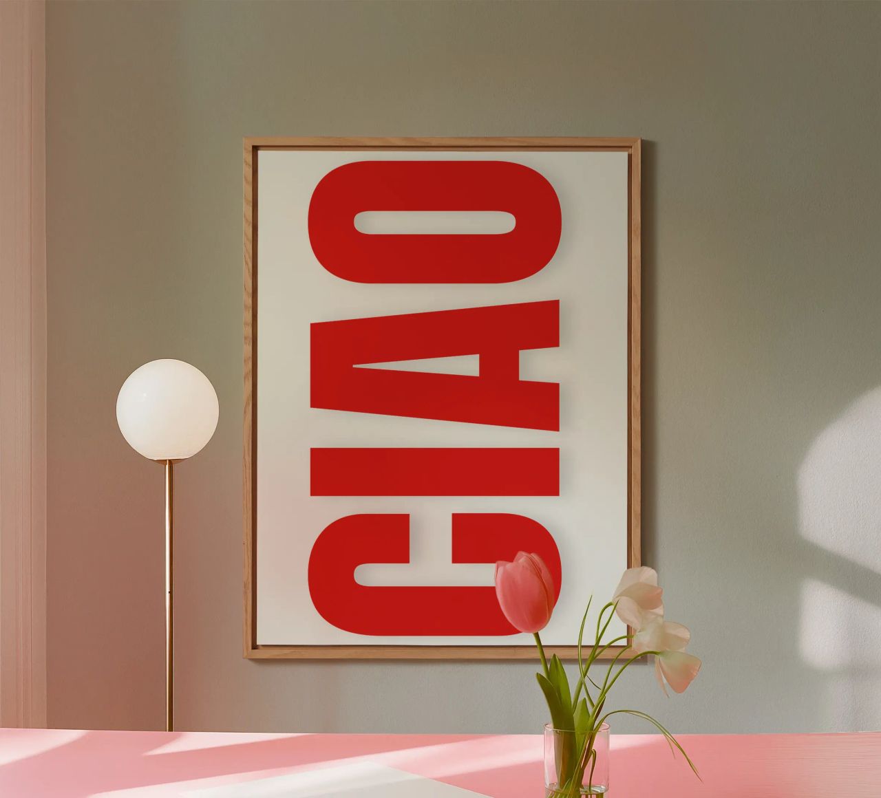 CIAO IN GRASSETTO alluminio dibond da The Quote Collective