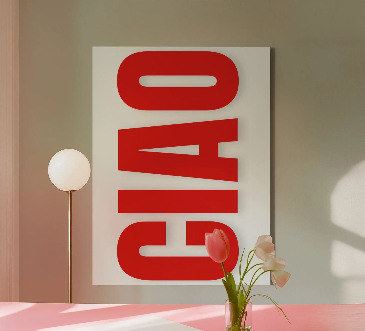 CIAO IN BOLD canvas by The Quote Collective
