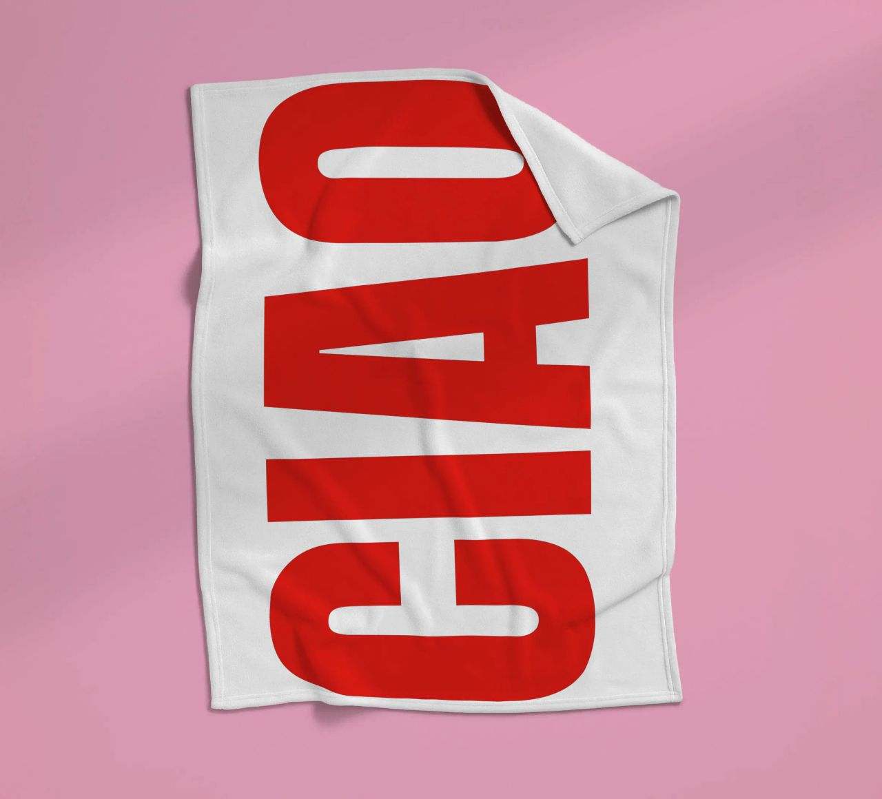 CIAO IN BOLD fleece blanket by The Quote Collective