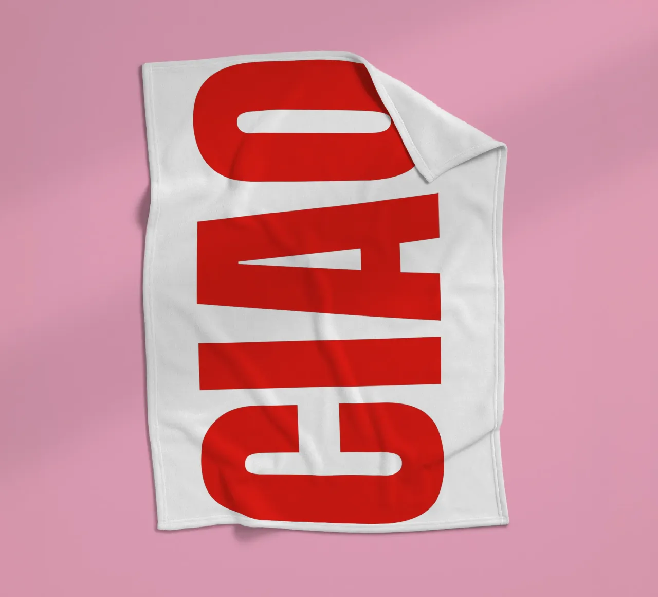 CIAO IN GRASSETTO coperta in pile da The Quote Collective