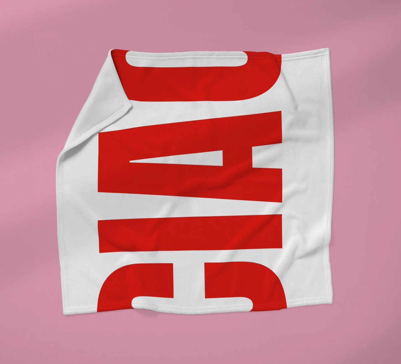 CIAO IN BOLD fleece blanket by The Quote Collective
