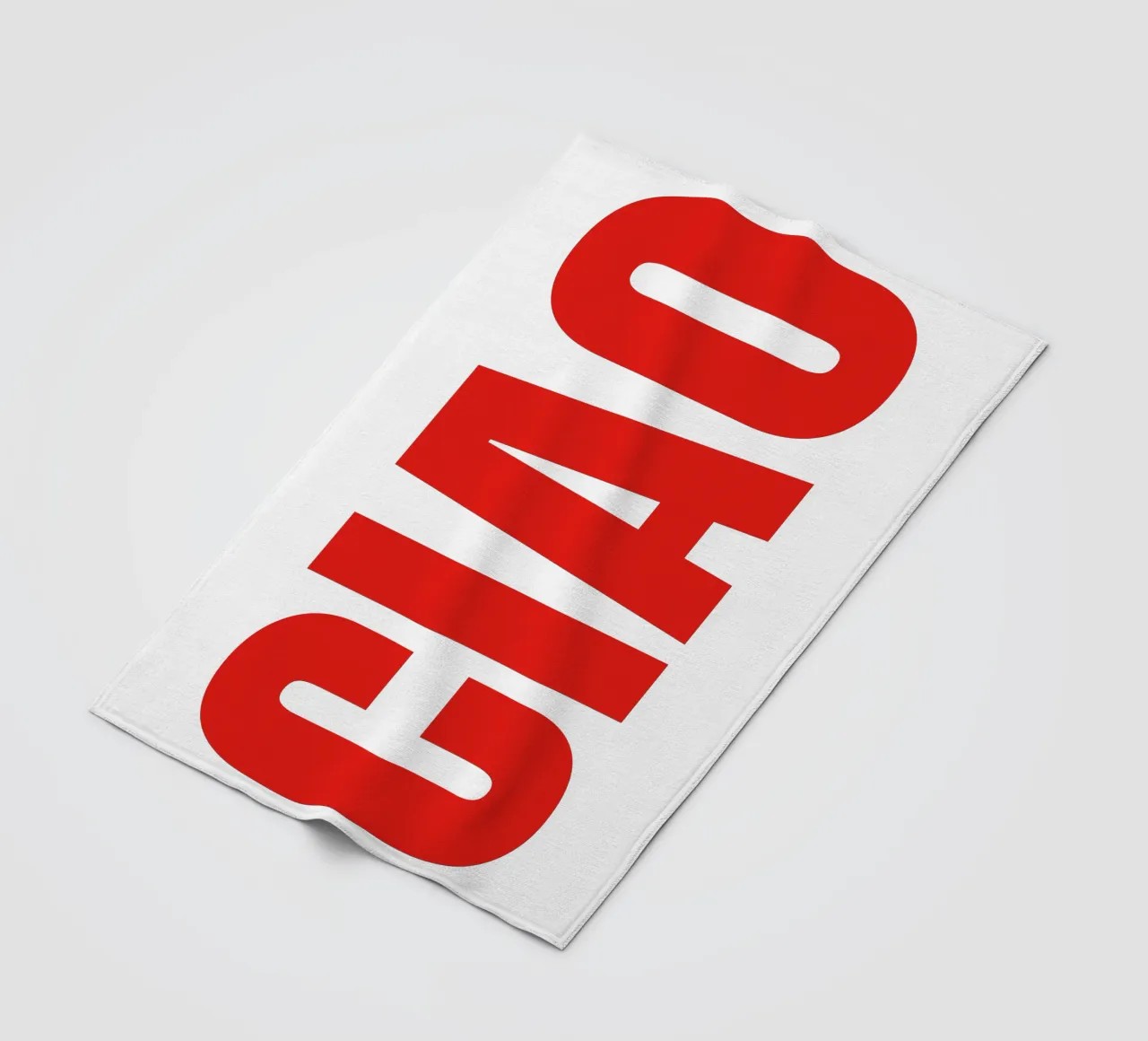 CIAO IN GRASSETTO coperta in pile da The Quote Collective