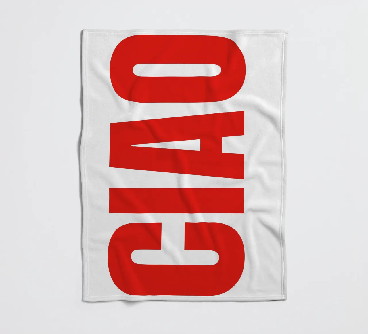 CIAO IN GRASSETTO coperta in pile da The Quote Collective