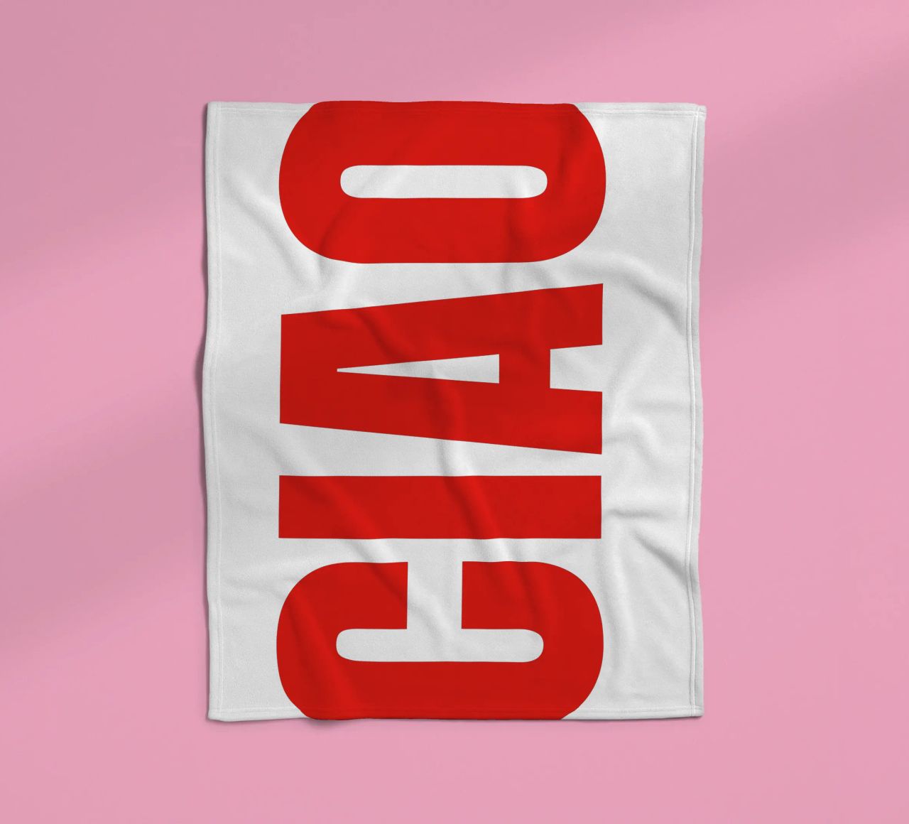 CIAO IN BOLD fleece blanket by The Quote Collective
