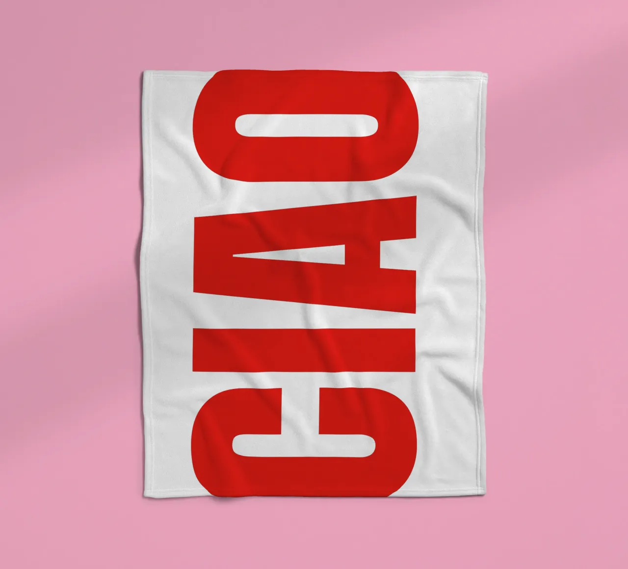 CIAO IN GRASSETTO coperta in pile da The Quote Collective